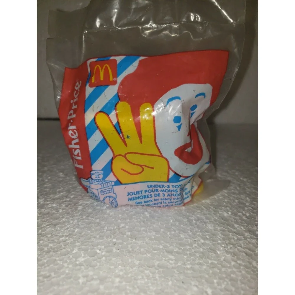 1997 Fisher Price McDonalds Happy Meal Under 3 Toy - Blue Choo Choo Train